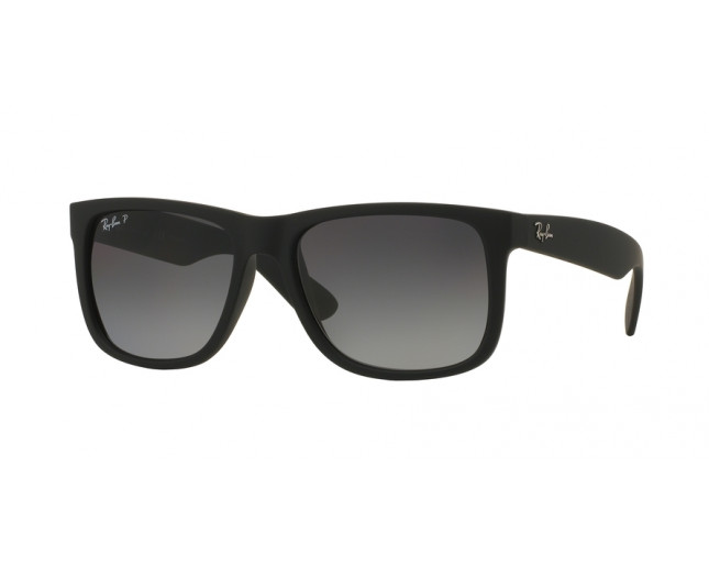 voorspelling jeugd Archeoloog Ray-Ban Justin Black Rubber Polar Grey Gradient - RB4165 622/T3 -  Sunglasses - IceOptic