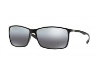 Ray-Ban RB4179 Liteforce Matte Black Plastic Gray Mirror Silver Polar