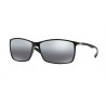 Ray-Ban RB4179 Liteforce Matte Black Plastic Gray Mirror Silver Polar