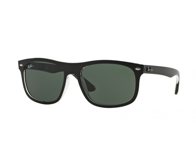 Ray-Ban RB4226 Top Matte Black On Trasparent Plastic Dark Green