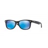 Ray-Ban RJ9052S Matte Black Plastic Blue Mirror