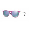 Ray-Ban RJ9060S Violet Fluo Trasp Rubber Plastic Grey Mirror Violet