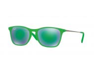 Ray-Ban RJ9061S Green Fluo Trasp Rubber Plastic Light Green Mirror Green