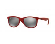 Ray Ban 9062S Matte Red Plastic Grey Mirror Silver
