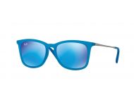 Ray Ban 9063S Azure Fluo Trasp Rubber Plastic Light Green Mirror Blue