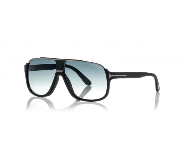 Spild berolige Kommuner Tom Ford Eliott Matte Black Gradient Blue Lenses - TF0335 02W ICE -  Sunglasses - IceOptic