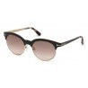 Tom Ford Angela Black Rose Gold Rose Gradient Brown Lenses