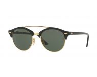 Ray-Ban RB4346 Shiny Black Crystal Blue Flash Gradient