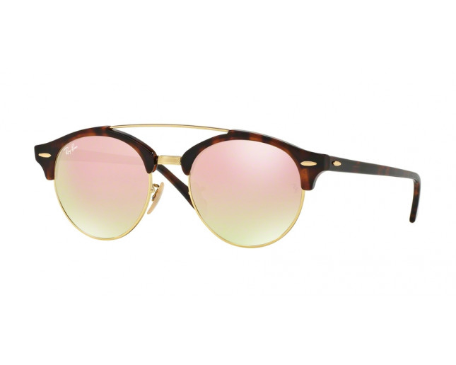 Ray-Ban RB4346 Shiny Red Havana Crystal Copper Flash Gradient