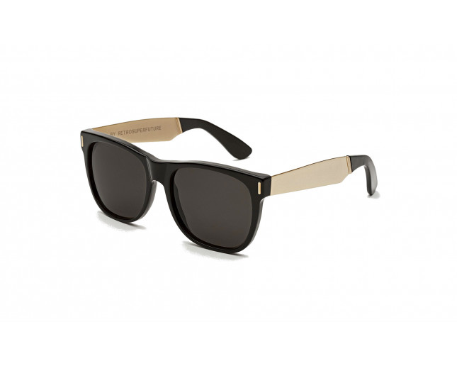 Retrosuperfuture Classic Francis Black Gold 202 R Sunglasses IceOptic