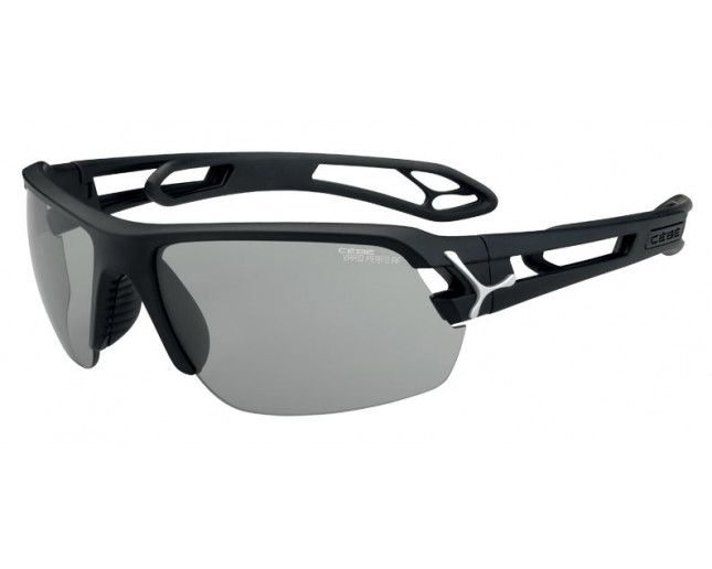 Cebe S track M Matt Black Silver Zone Vario Grey Cat.1 3 Light Silver AF CBSTM8 Sunglasses IceOptic