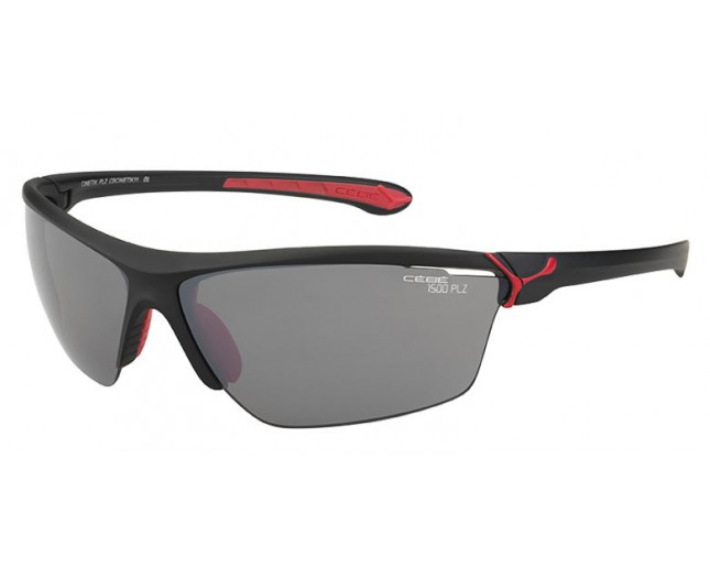 Cebe Cinetik Matt Black Red Zone Polarized Grey Cat.3 Silver CBCINETIK11 ICE Sunglasses IceOptic