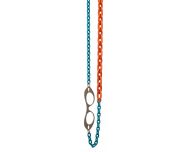 Caroline Abram Face A Main Pif Oval Turquoise/Orange