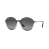 Ray-Ban Youngster Violet Shot On Black Plastic Grey Gradient Dark Grey