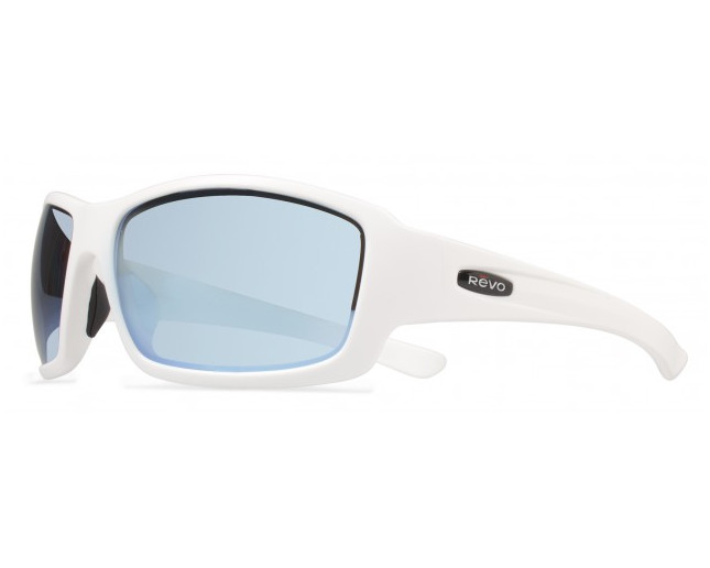 Revo Bearing Matte White Blue Water Serilium Polarized