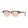 Ray-Ban Clubmaster Shiny Red Havana Crystal Pink Flash Gradient