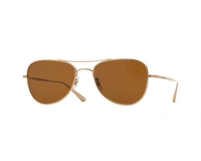 Oliver Peoples Executive Suite Brushed Gold Crystal Cosmic Tone