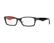 Ray-Ban RX5206 Top Black On Texture Red