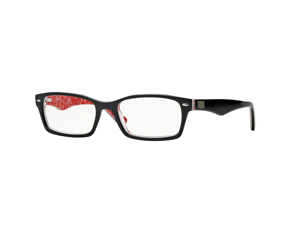 red and black ray ban eyeglasses