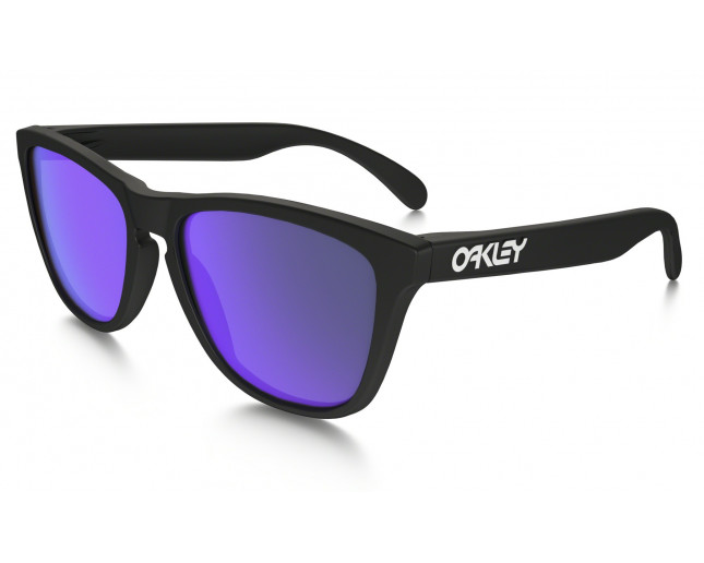 frogskins matte black violet iridium