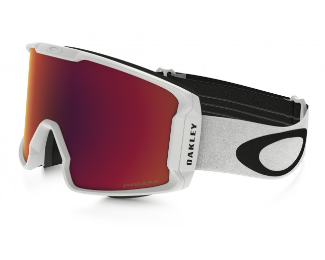 Oakley Line Mine Polished white- Prizm torch iridium