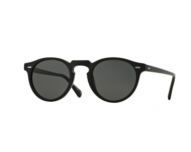 Oliver Peoples Gregory Peck Sun Semi Matte Black  Crystal Midnight Express Polar