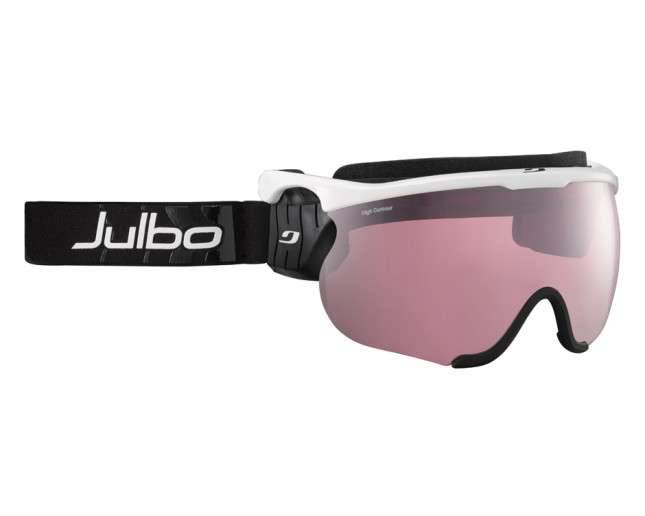 Julbo Sniper L Blanc/Noir-3 écrans Clair, Vermillon & Fumé
