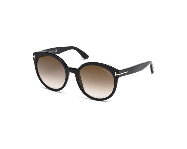 Tom Ford Philippa Shiny Black Brown Mirror