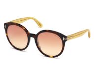 Tom Ford Philippa Shiny Black Brown Mirror