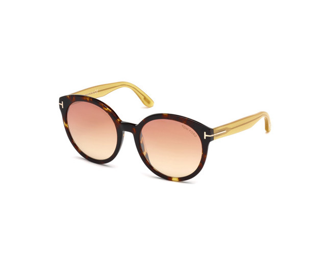 Tom Ford Philippa Shiny Black Brown Mirror