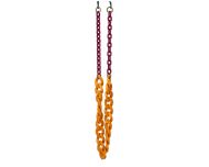 Caroline Abram Chainette Jaune Moutarde Violet