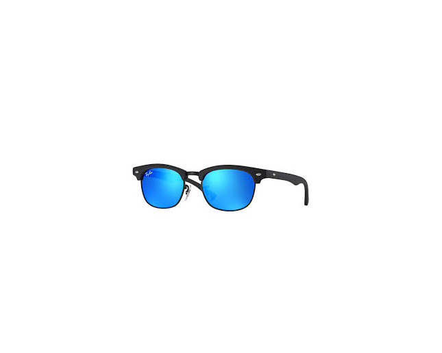 Ray-Ban Clubmaster Junior Black Plastic Blie mirror