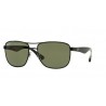 Ray-Ban RB3533 Black Plastic Green Polarized