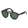 Tom Ford Clint Shiny Black Green Lens