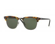Ray-Ban Clubmaster Spotted Black Havana Crystal Green