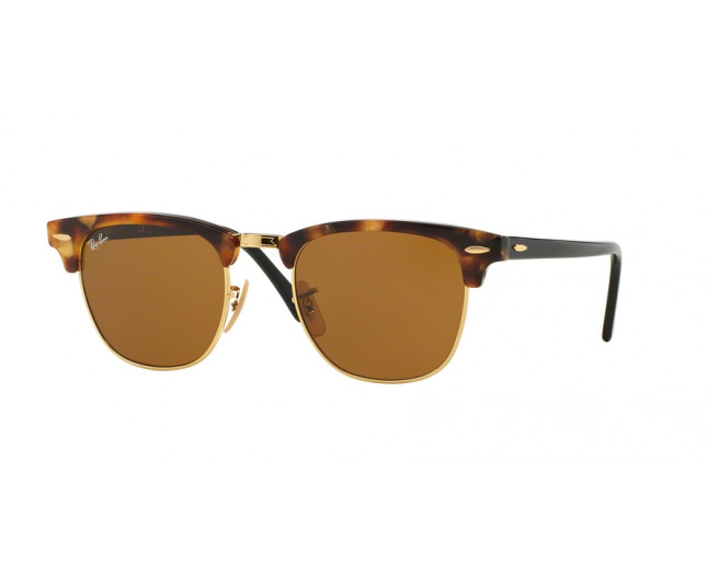 Ray-Ban Clubmaster Spotted Brown Havana Crystal Brown