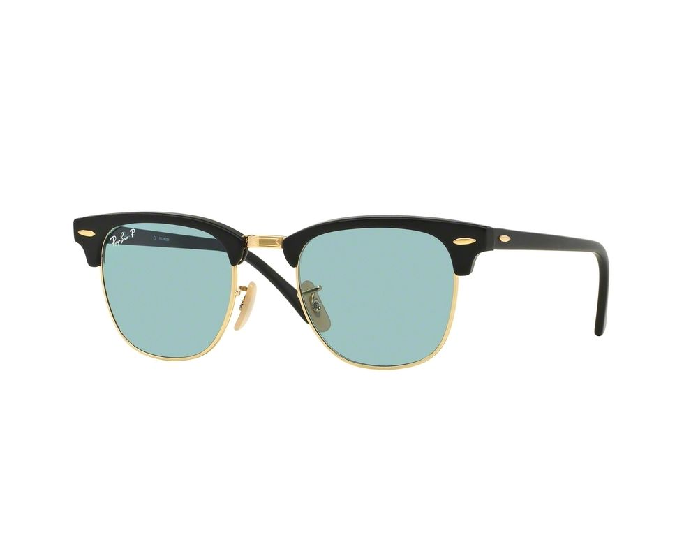 Ray Ban Clubmaster Matte Black Polar Sky Blue Rb3016 901s 3r Ice Sunglasses Iceoptic Ray Ban Clubmaster Matte Black Polar Sky Blue Rb3016 901s 3r Ice Sunglasses Iceoptic