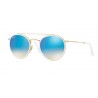 Ray-Ban RB3647N Gold Gradient Brown Mirror Blue