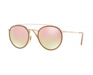 Ray-Ban RB3647N Gold Gold Gradient Brown Mirror Pink