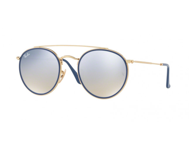 ray ban double bridge silver