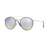 Ray-Ban RB3647N Gold Gold Gradient Brown Mirror Silver