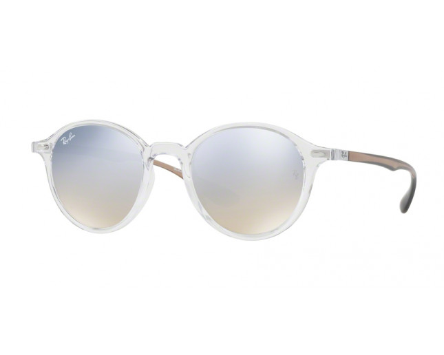 ray ban round transparent