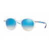 Ray Ban RB4237 Transparent Grey Gradient Brown Mirror Blue
