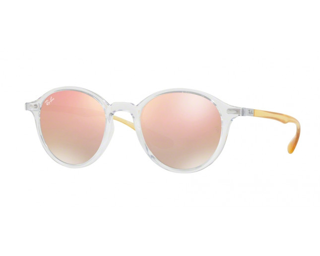 Ray Ban RB4237 Transparent Grey Gradient Brown Mirror Pink