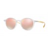 Ray Ban RB4237 Transparent Grey Gradient Brown Mirror Pink