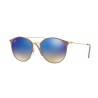 Ray-Ban RB3546 Gold Top Black Grey Gradient 