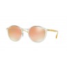 Ray Ban RB4242 Transparent Brown Gradient Mirror Pink