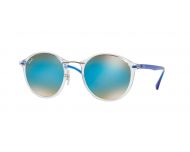 Ray Ban RB4242 Transparent Brown Gradient Mirror Blue