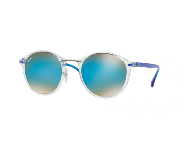 Ray Ban RB4242 Transparent Brown Gradient Mirror Blue