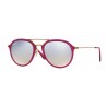 Ray-Ban RB4253 Shiny Fuxia Grey Flash Gradient